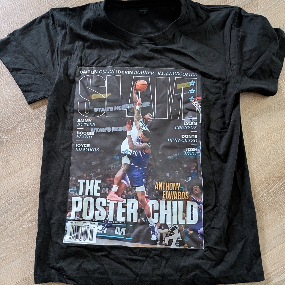 Anthony Edwards Minnesota Timberwolves NBA Slam Cover Tee Shirt